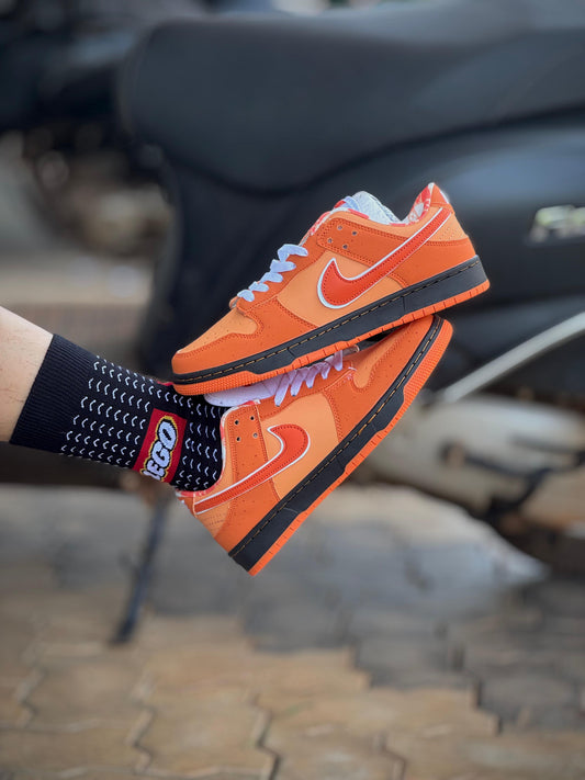 Nike Dunk Low Premium Collection – Triple Color Pack (Orange, Navy Blue, Purple)