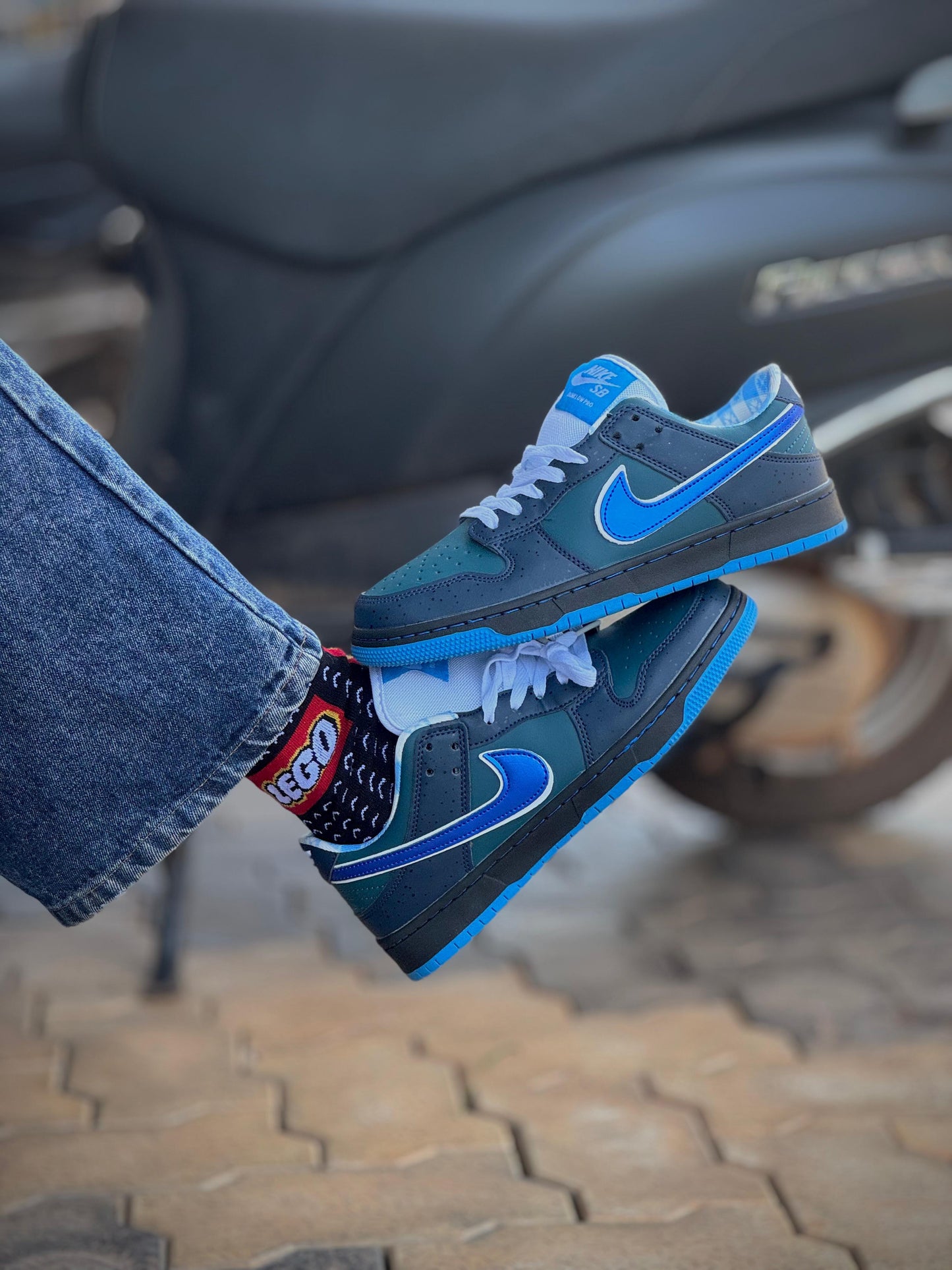 Nike Dunk Low Premium Collection – Triple Color Pack (Orange, Navy Blue, Purple)